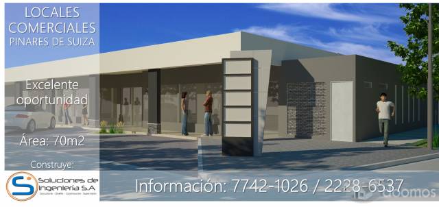 Alquiler de locales comerciales en Pinares de Suiza,Santa Tecla - 1