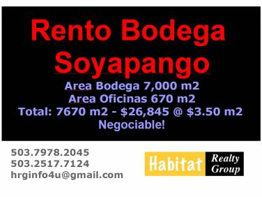 Alquilar Bodega Soyapango Soyapango - 1
